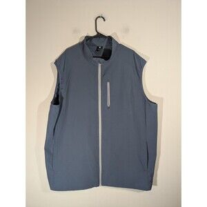 MAELREG Performance Blue Full Zip Golf Vest Mens Sz 3XL Outerwear Outdoor Casual